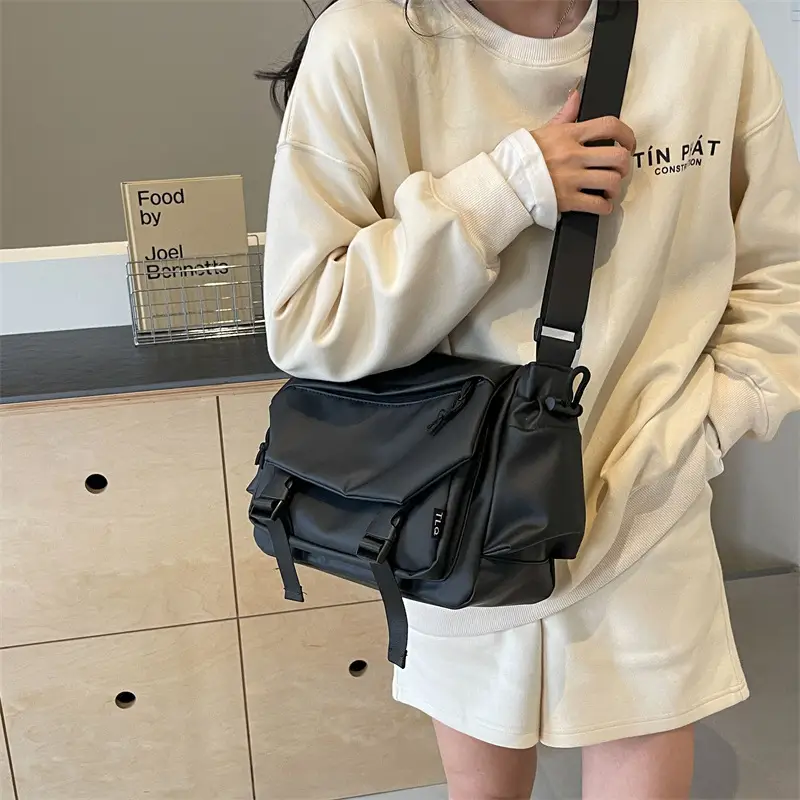 Women's Black Crossbody Bag Large Capacity Travel Bag