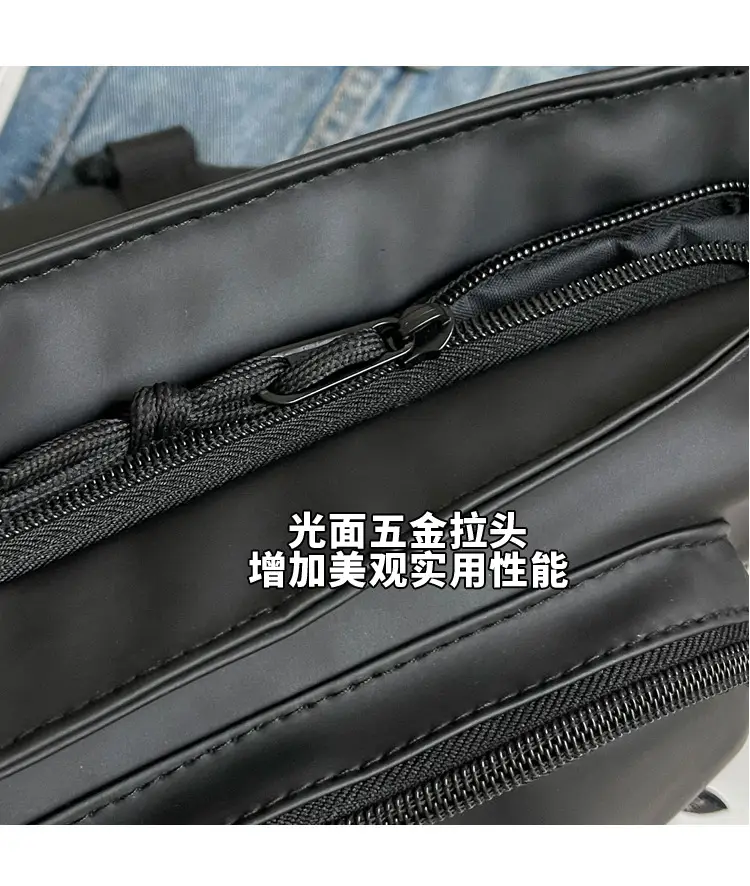 Women's Black Crossbody Bag Large Capacity Travel Bag — feature 7