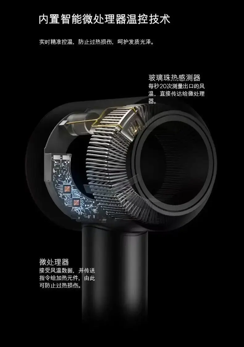 Huaqiang 200W Negative Ion Hair Dryer with Gold Filter — feature 9