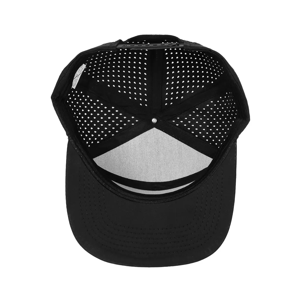 Men's Black Laser Punched Baseball Cap 55x59cm — feature 10