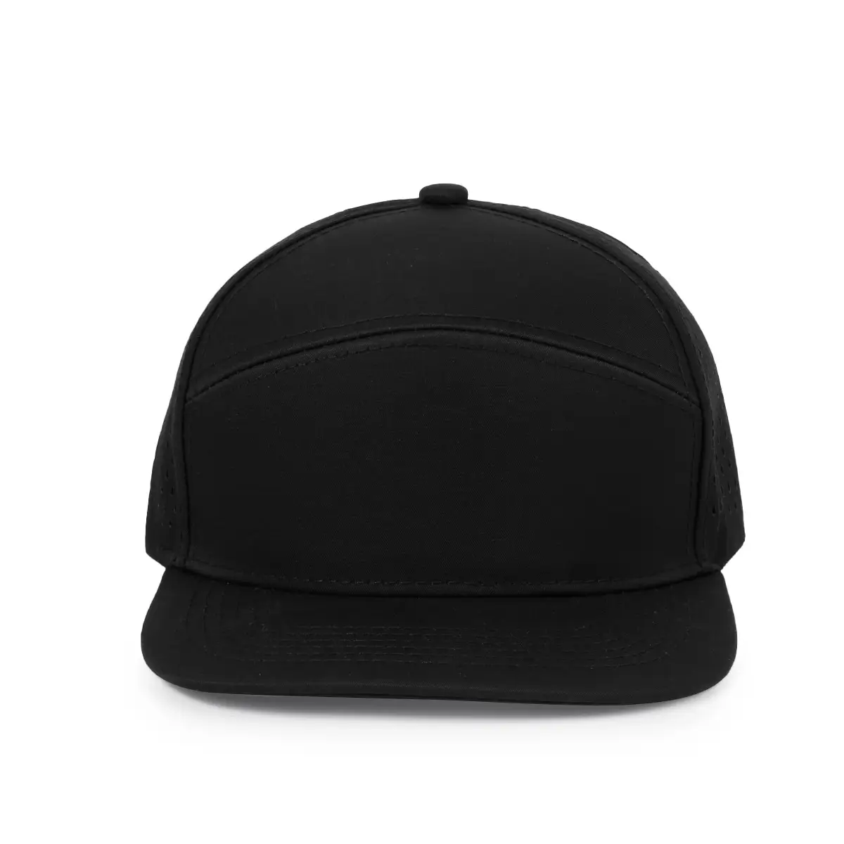 Men's Black Laser Punched Baseball Cap 55x59cm — feature 5