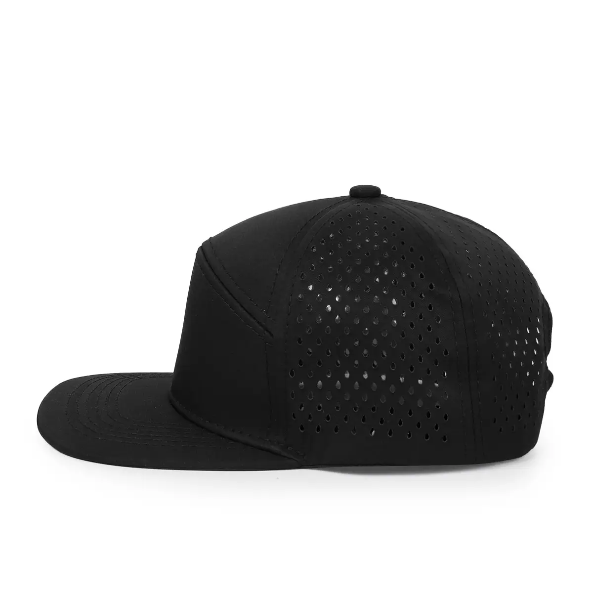 Men's Black Laser Punched Baseball Cap 55x59cm — feature 8