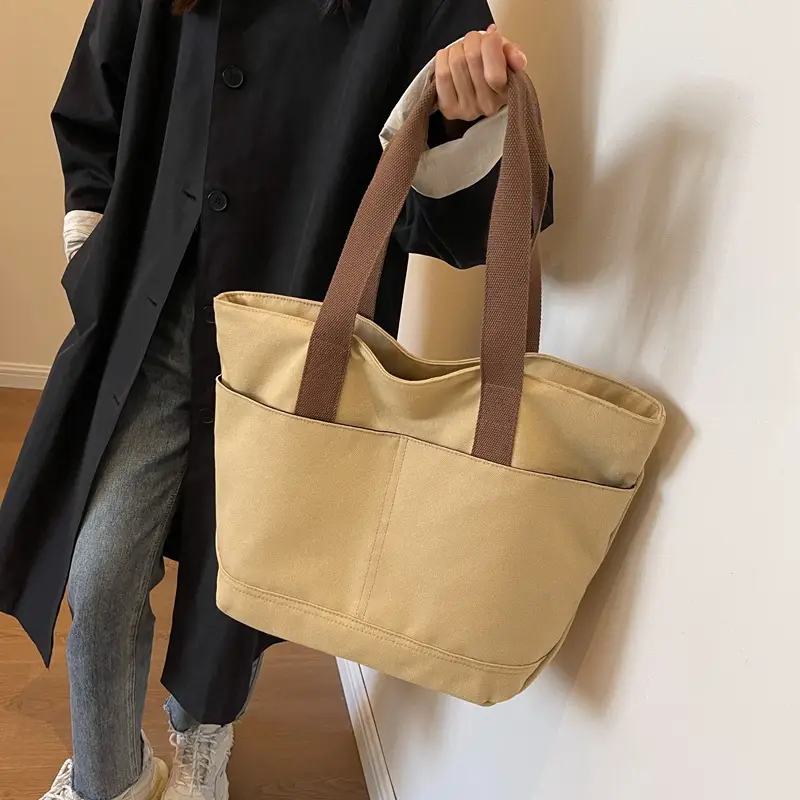 Canvas Tote Bag Women Large Capacity Winter All-match - Image 4