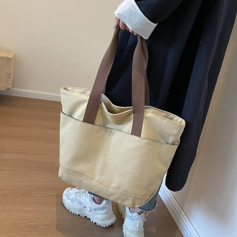 Canvas Tote Bag Women Large Capacity Winter All-match - Image 5