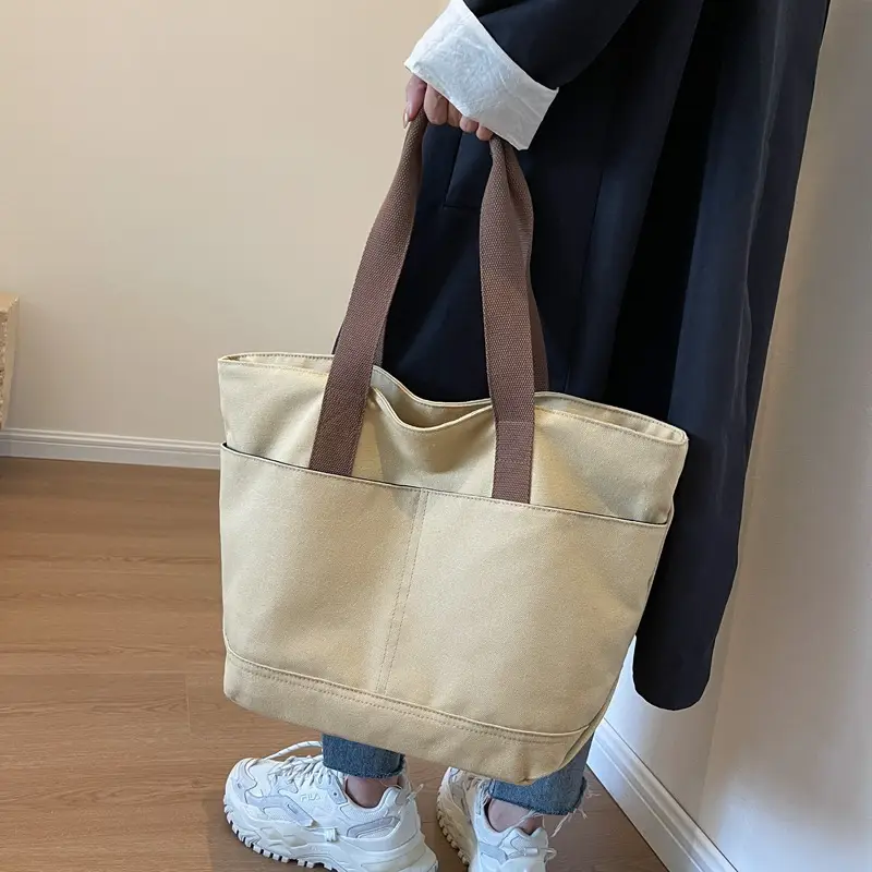 Canvas Tote Bag Women Large Capacity Winter All-match - Image 6