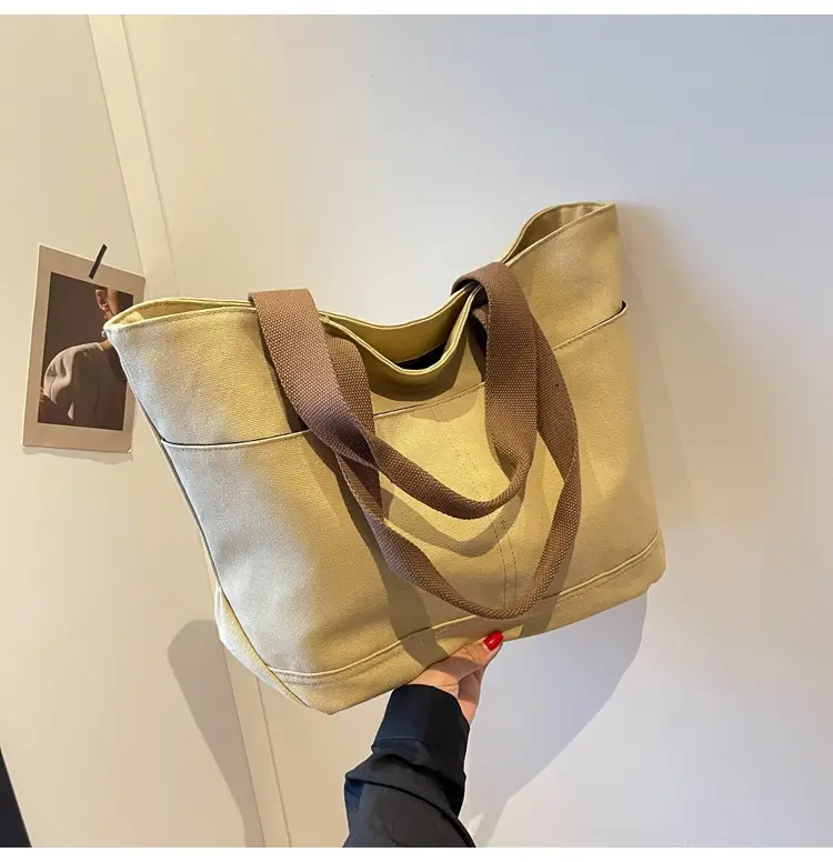 Canvas Tote Bag Women Large Capacity Winter All-match — feature 1