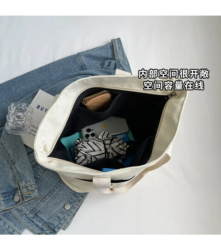 Canvas Tote Bag Women Large Capacity Winter All-match — feature 10