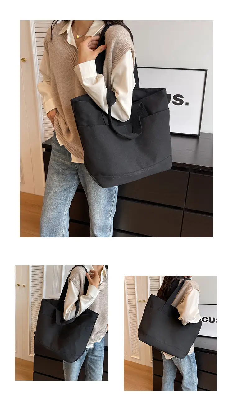 Canvas Tote Bag Women Large Capacity Winter All-match — feature 13