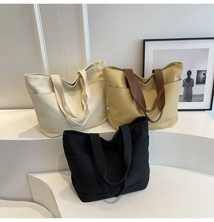 Canvas Tote Bag Women Large Capacity Winter All-match — feature 15