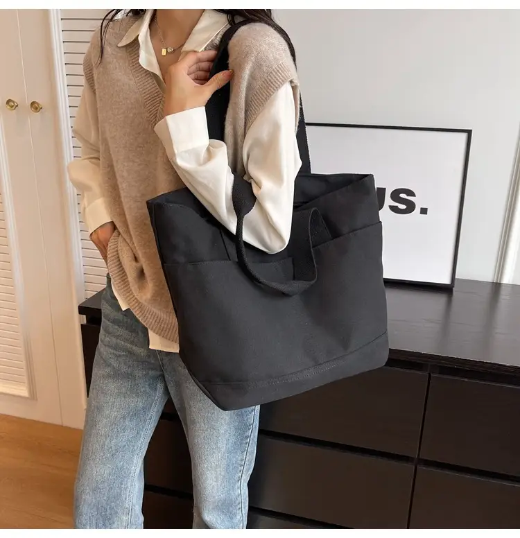 Canvas Tote Bag Women Large Capacity Winter All-match — feature 20