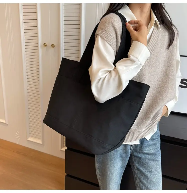 Canvas Tote Bag Women Large Capacity Winter All-match — feature 21