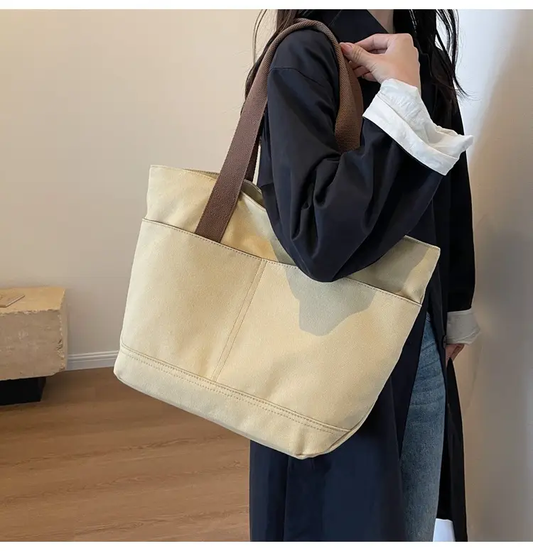 Canvas Tote Bag Women Large Capacity Winter All-match — feature 22