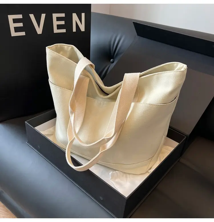Canvas Tote Bag Women Large Capacity Winter All-match — feature 3