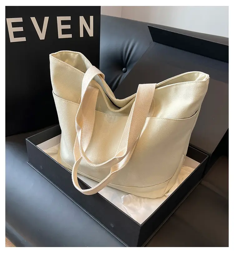 Canvas Tote Bag Women Large Capacity Winter All-match — feature 5