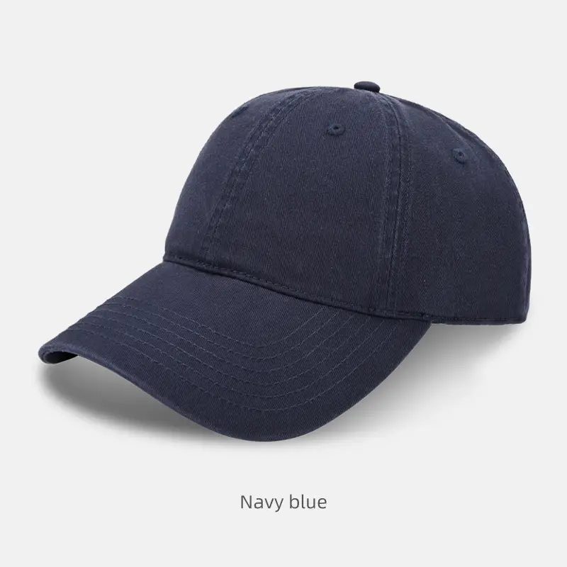 Unisex Blue Baseball Cap with Textured Design - Image 2