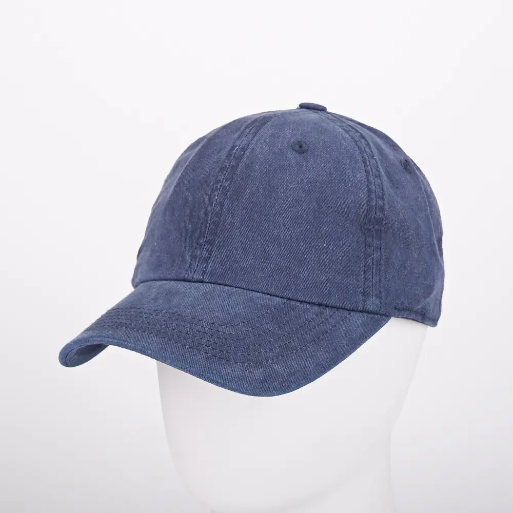 Unisex Blue Baseball Cap with Textured Design - Image 78