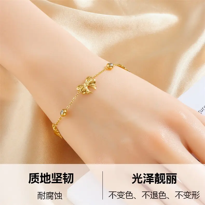 Japanese & Korean Style Gold Plated Bow Jewelry Set — feature 2