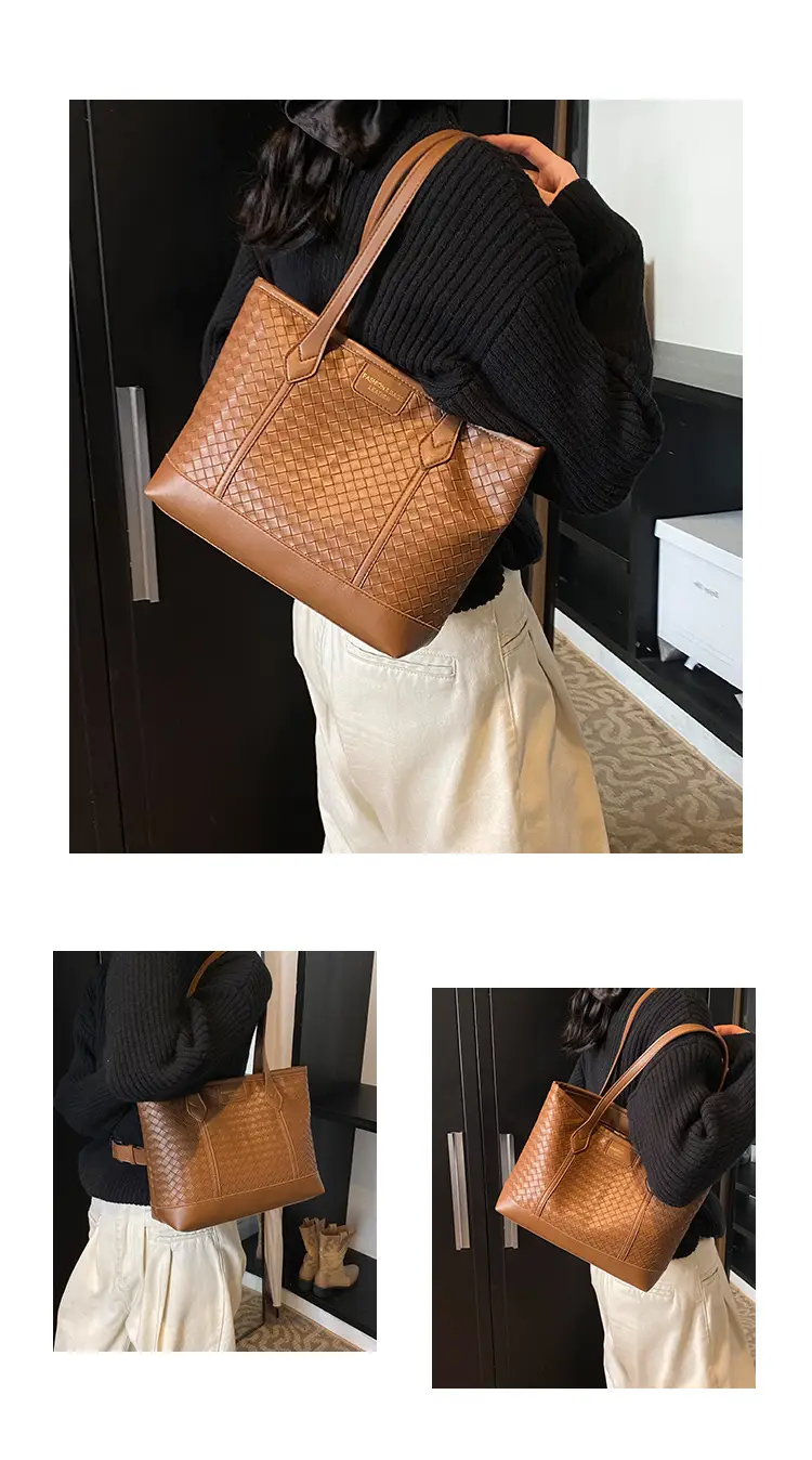 Black Rhombic Women's Tote Bag 2024 — feature 5
