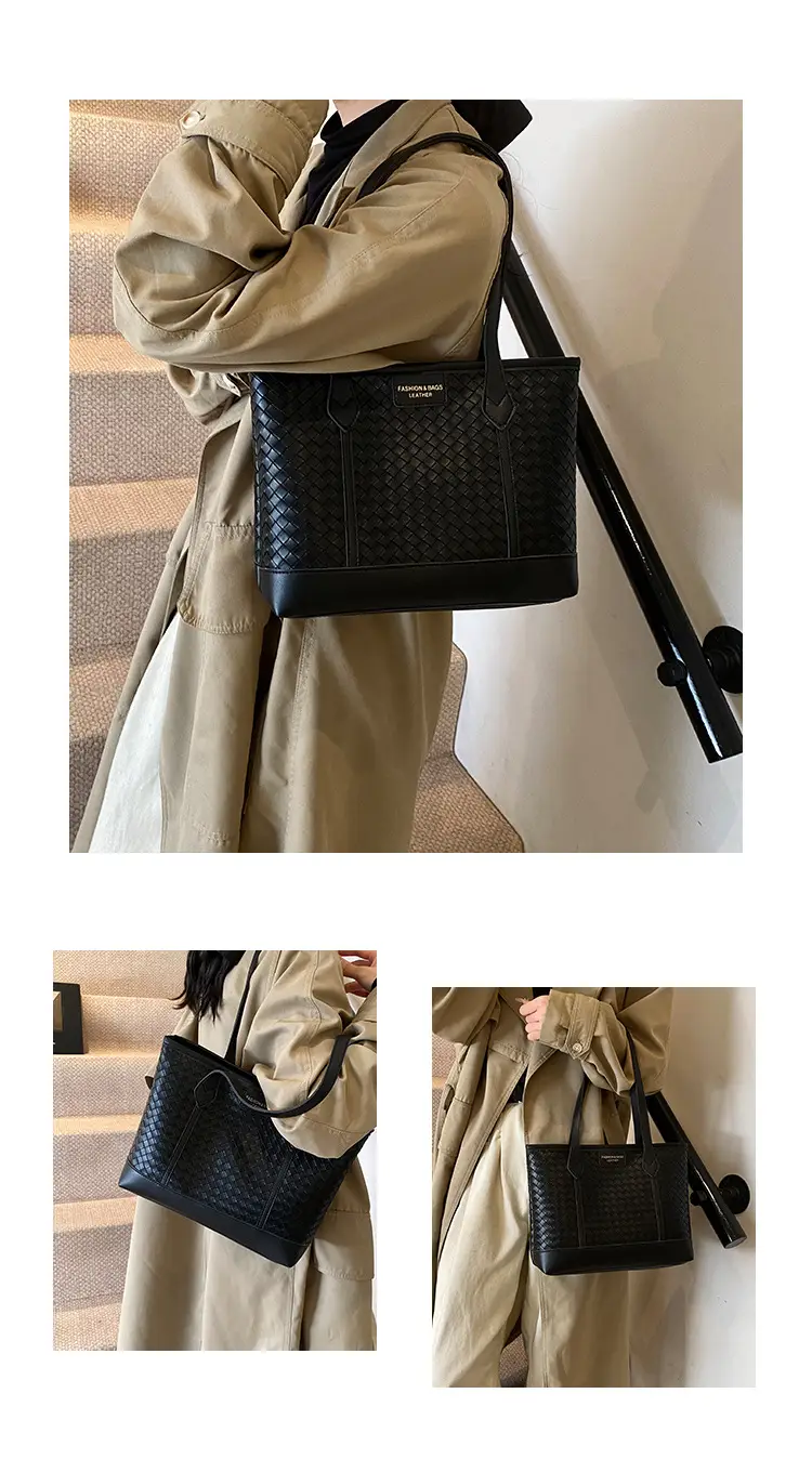 Black Rhombic Women's Tote Bag 2024 — feature 6
