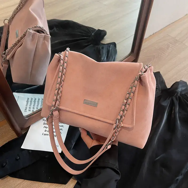Pink Chain Shoulder Bag for Women 2024 - Image 3
