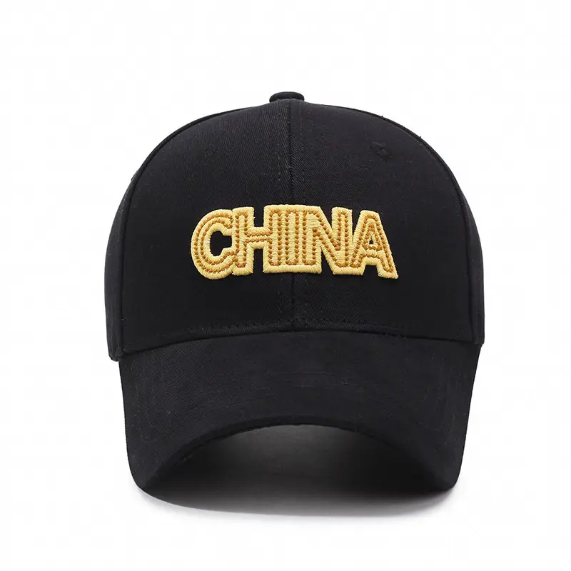 China Embroidered Women's Black Cap - Image 9