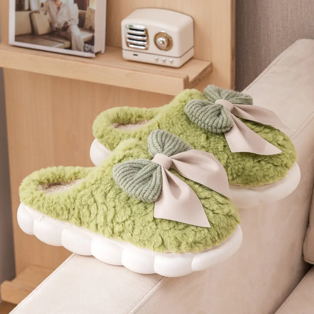 Lidani Cotton Slippers for Women, Winter 2026 New Model, Couple's Home Warm Plush Slippers, Men's Home Use Wholesale - Image 6