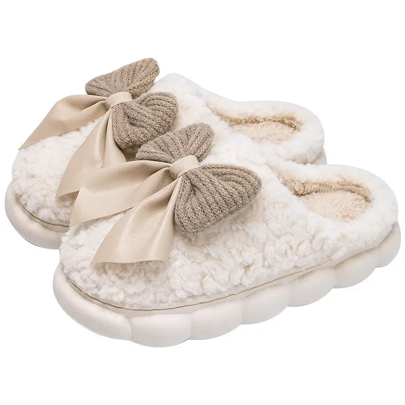Lidani Cotton Slippers for Women, Winter 2026 New Model, Couple's Home Warm Plush Slippers, Men's Home Use Wholesale - Image 9