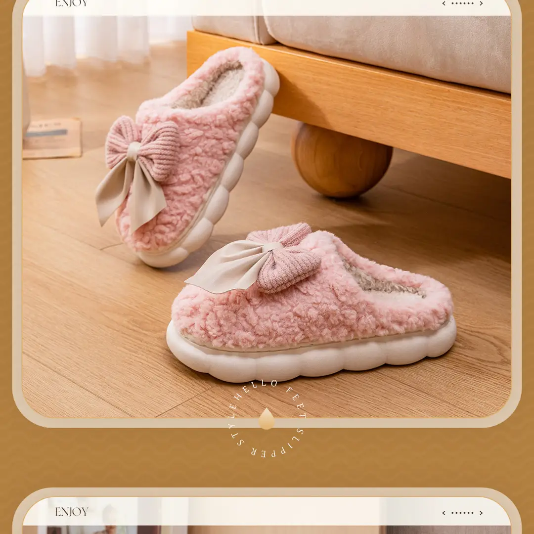 Lidani Cotton Slippers for Women, Winter 2026 New Model, Couple's Home Warm Plush Slippers, Men's Home Use Wholesale — feature 17