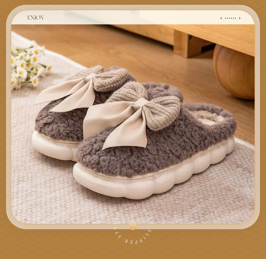 Lidani Cotton Slippers for Women, Winter 2026 New Model, Couple's Home Warm Plush Slippers, Men's Home Use Wholesale — feature 20