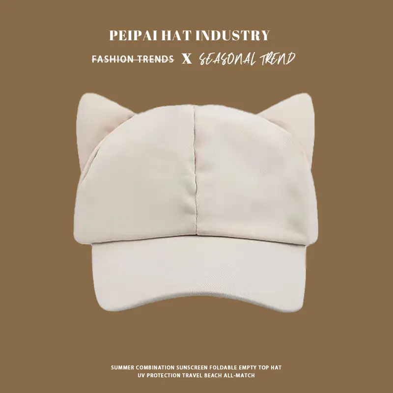 Cat Ears Cap Women Japanese Style Summer Hat - Image 2