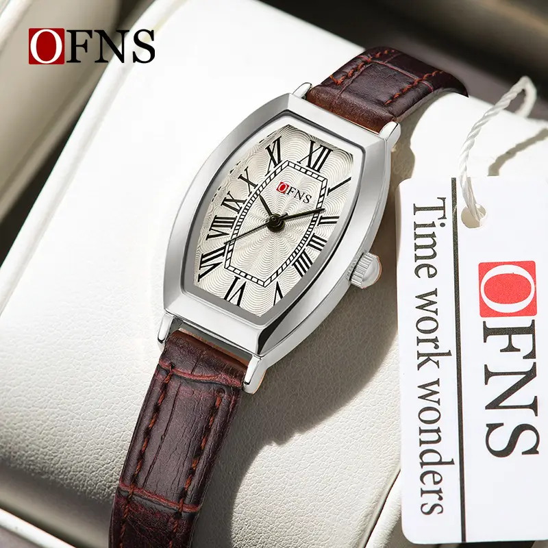 Women's Gold Roman Dial Quartz Watch with Leather Strap - Image 21