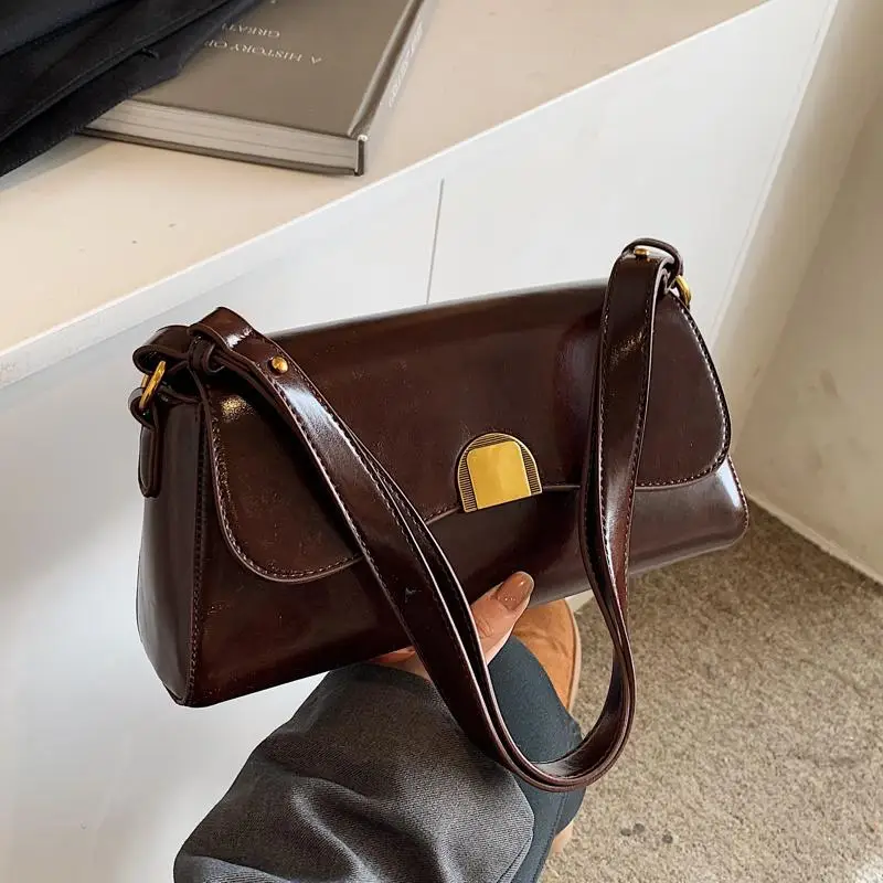 2024 Winter Women's Shoulder Bags Solid Color Urban Casual - Image 5