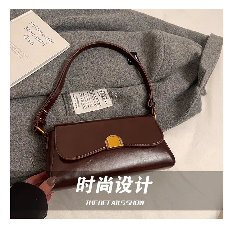 2024 Winter Women's Shoulder Bags Solid Color Urban Casual — feature 4