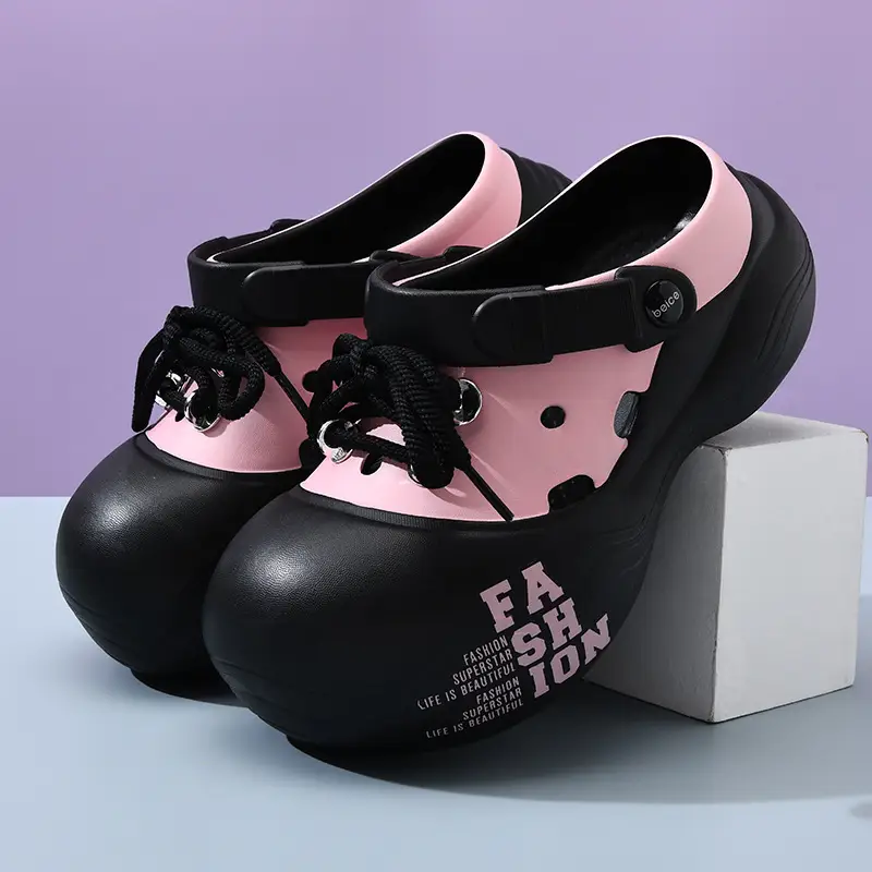 Women's slippers summer baotou shoelaces with outerwear girls beach shoes eva sandals wholesale - Image 6