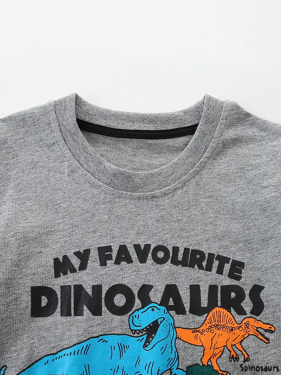 26 Summer Boys Grey T-Shirt Knitted Cotton - Image 6