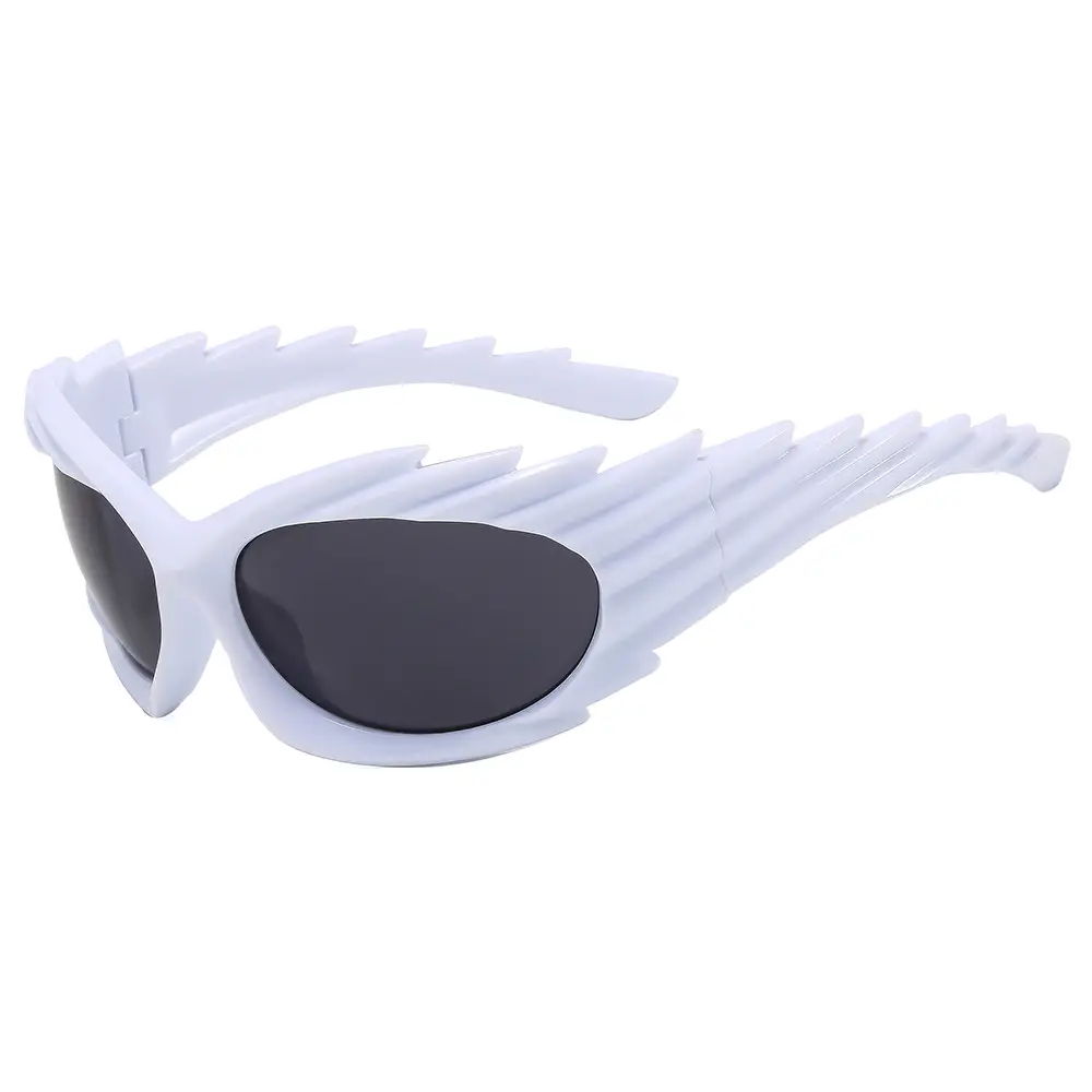 Cross-border Barbed Hedgehog Sunglasses Y2k European and American Personalized Wings Riding Sunglasses Ins Trendy Sunshade Glasses for Men and Women