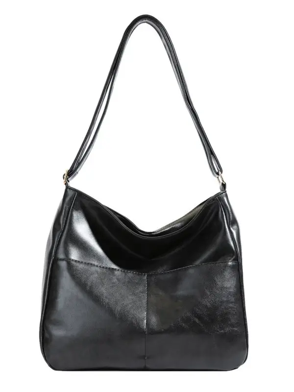 Vintage Brown Leather Crossbody Bag for Women - Image 9