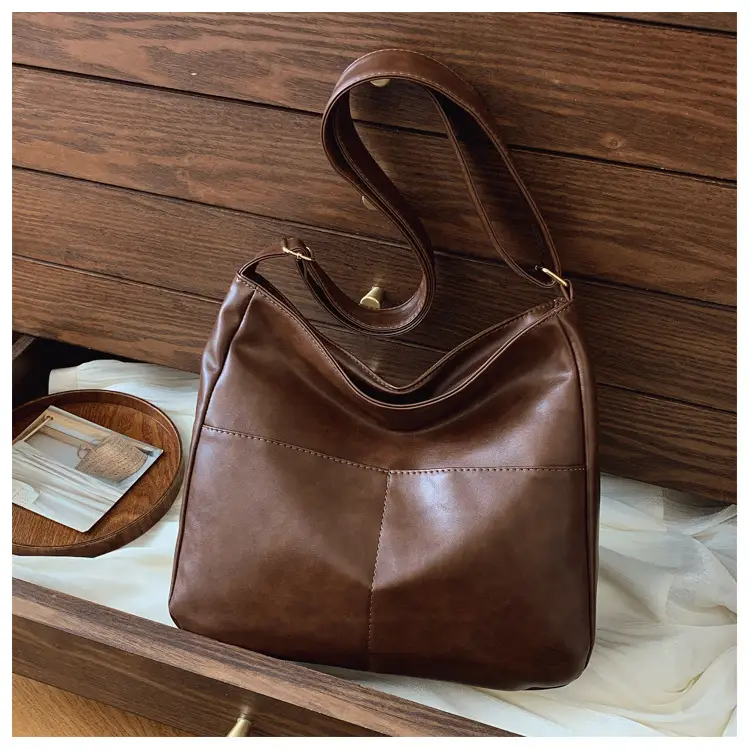 Vintage Brown Leather Crossbody Bag for Women — feature 11