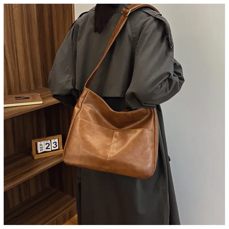 Vintage Brown Leather Crossbody Bag for Women — feature 19