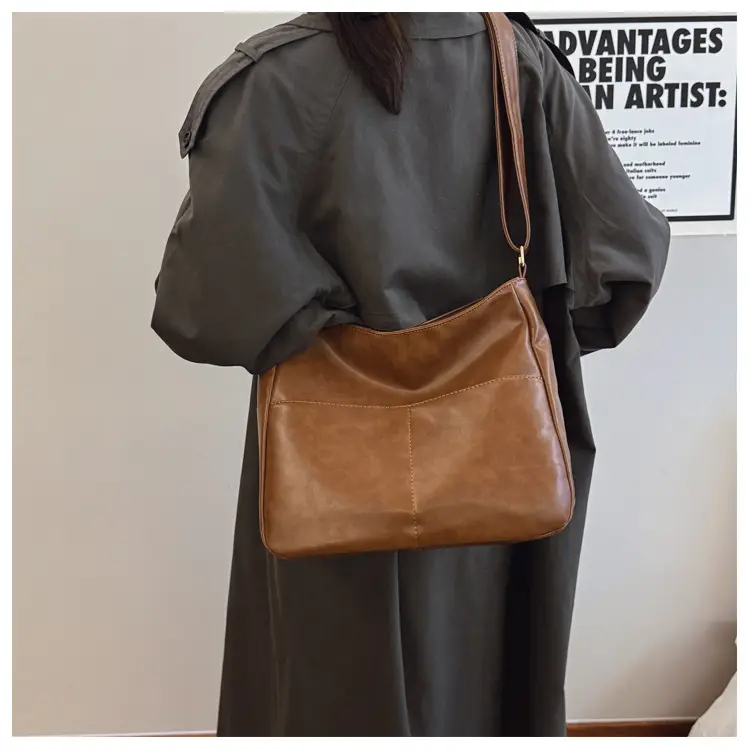 Vintage Brown Leather Crossbody Bag for Women — feature 20