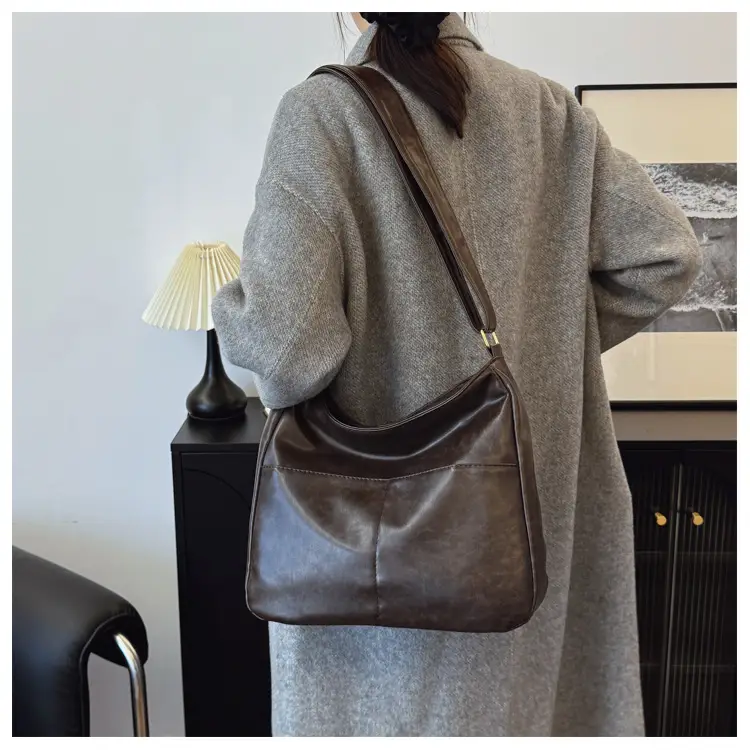 Vintage Brown Leather Crossbody Bag for Women — feature 22