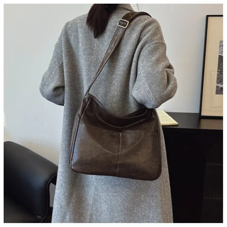 Vintage Brown Leather Crossbody Bag for Women — feature 23