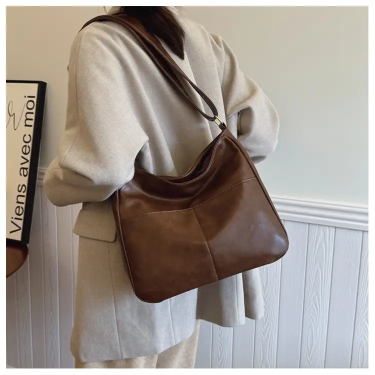 Vintage Brown Leather Crossbody Bag for Women — feature 26