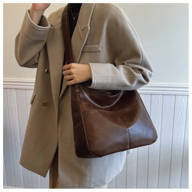 Vintage Brown Leather Crossbody Bag for Women — feature 29