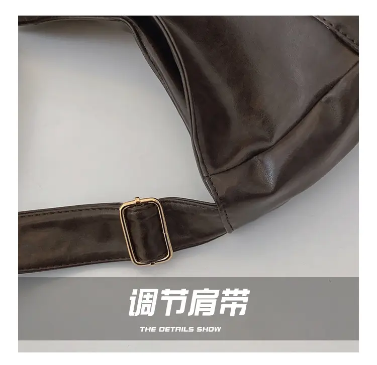 Vintage Brown Leather Crossbody Bag for Women — feature 6