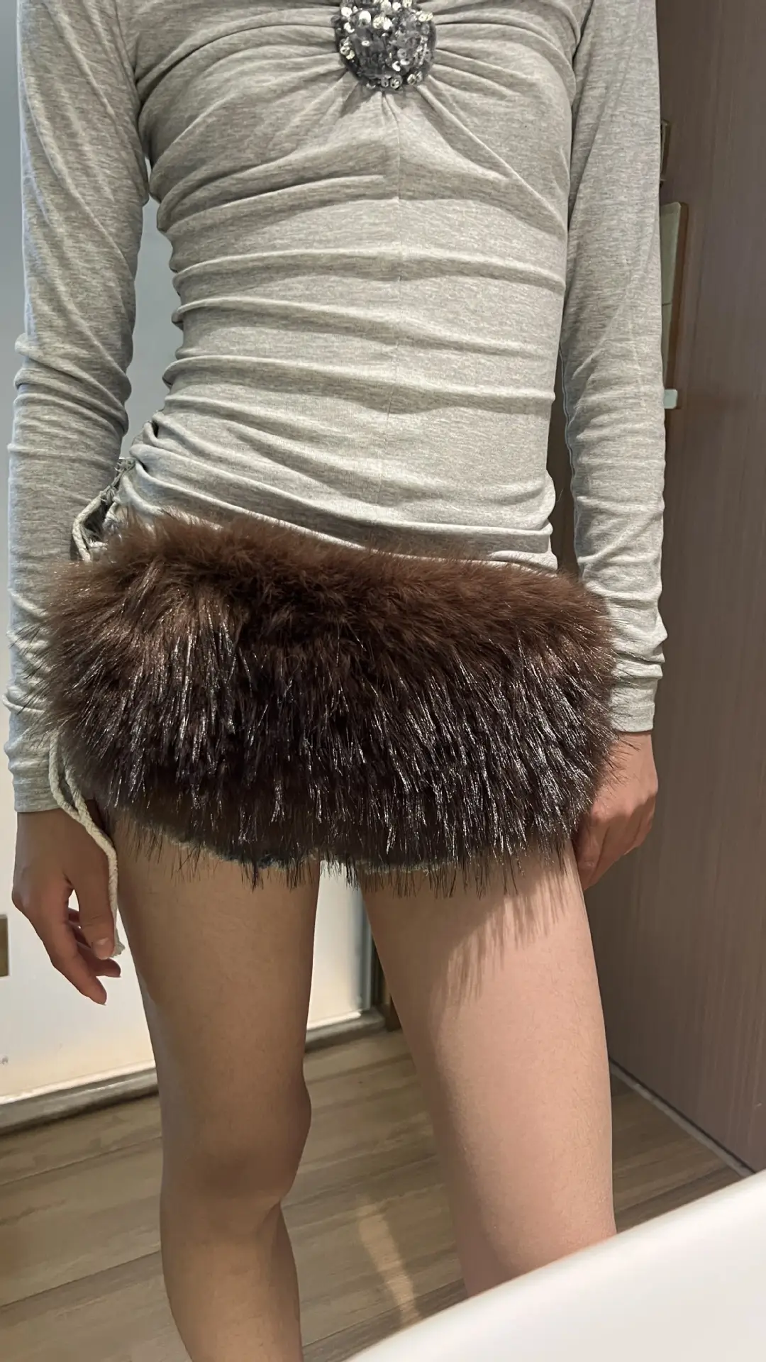 Rabbit Fur Belt for Women Europe America Cross Border — feature 4