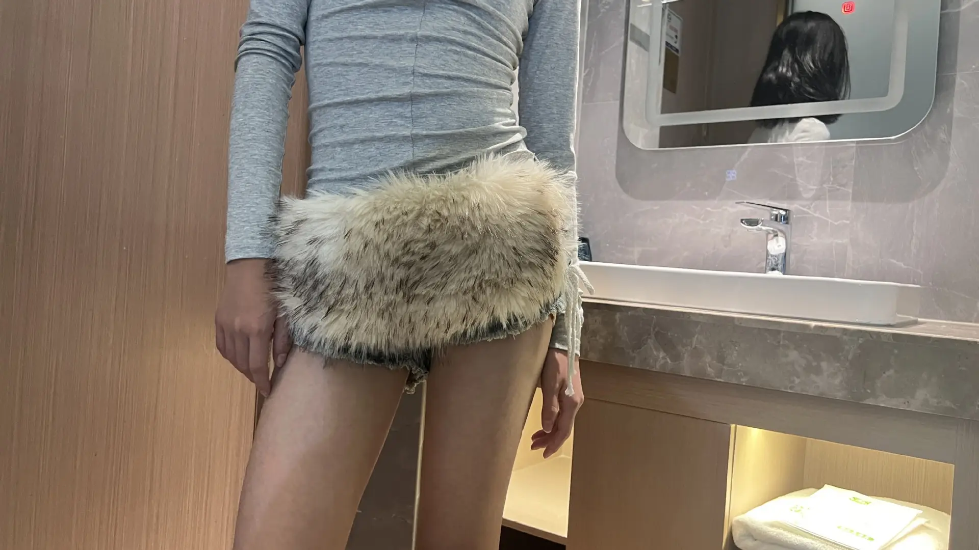 Rabbit Fur Belt for Women Europe America Cross Border — feature 8