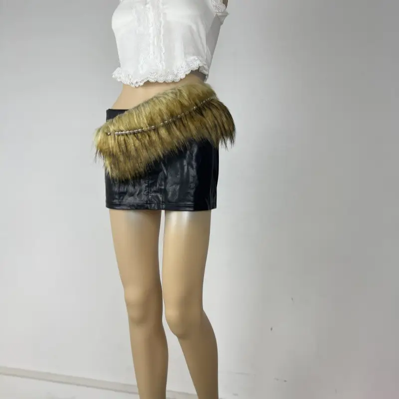 Rabbit Fur Belt for Women Europe America Cross Border - Image 14