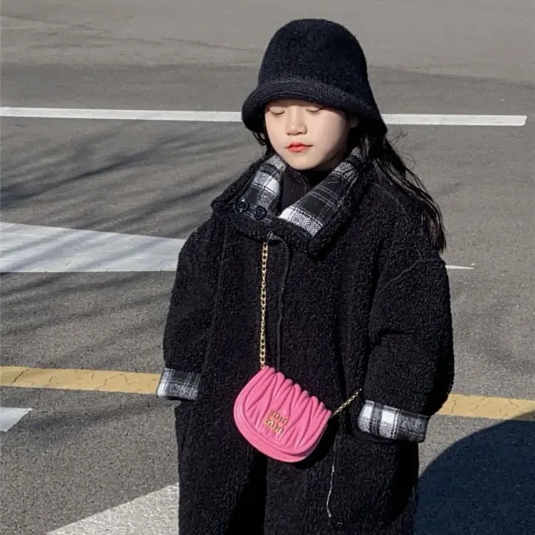Kids Korean Style Mini Crossbody Bag Red Chain - Image 7