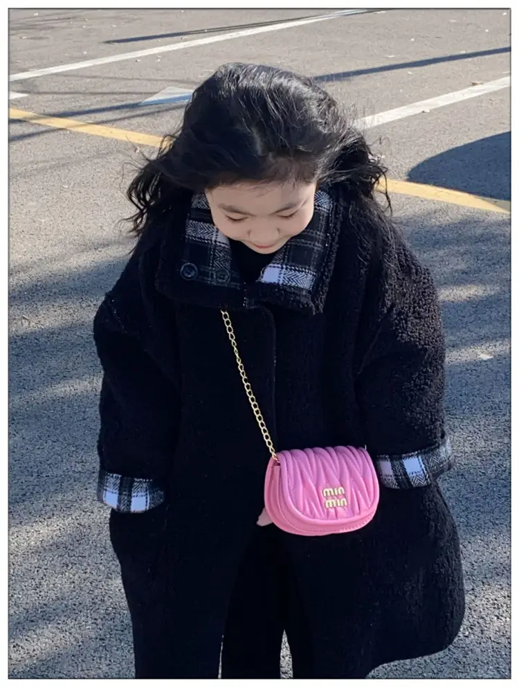 Kids Korean Style Mini Crossbody Bag Red Chain — feature 14